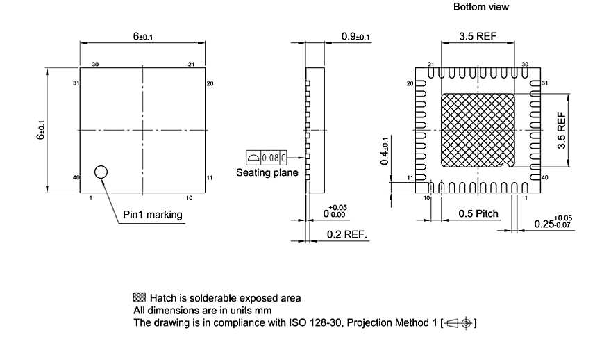 PG-VQFN-40-804_Package Outline