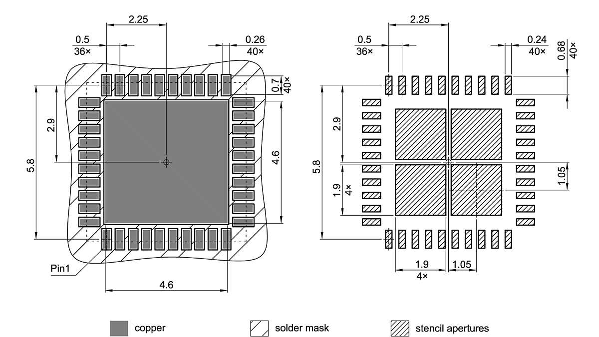 PG-VQFN-40-805_Footprint Drawing