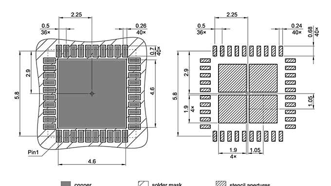 PG-VQFN-40-805_Footprint Drawing