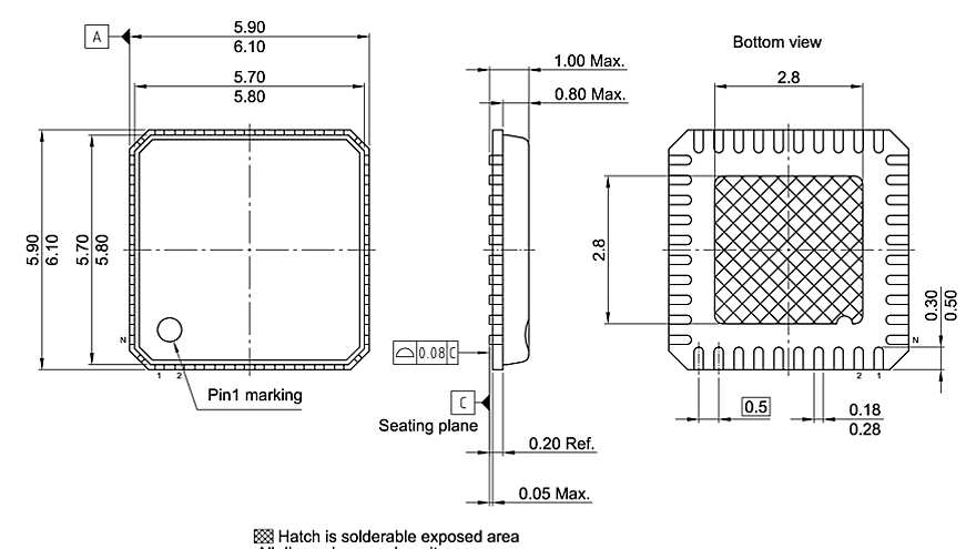 PG-VQFN-40-806_Package Outline
