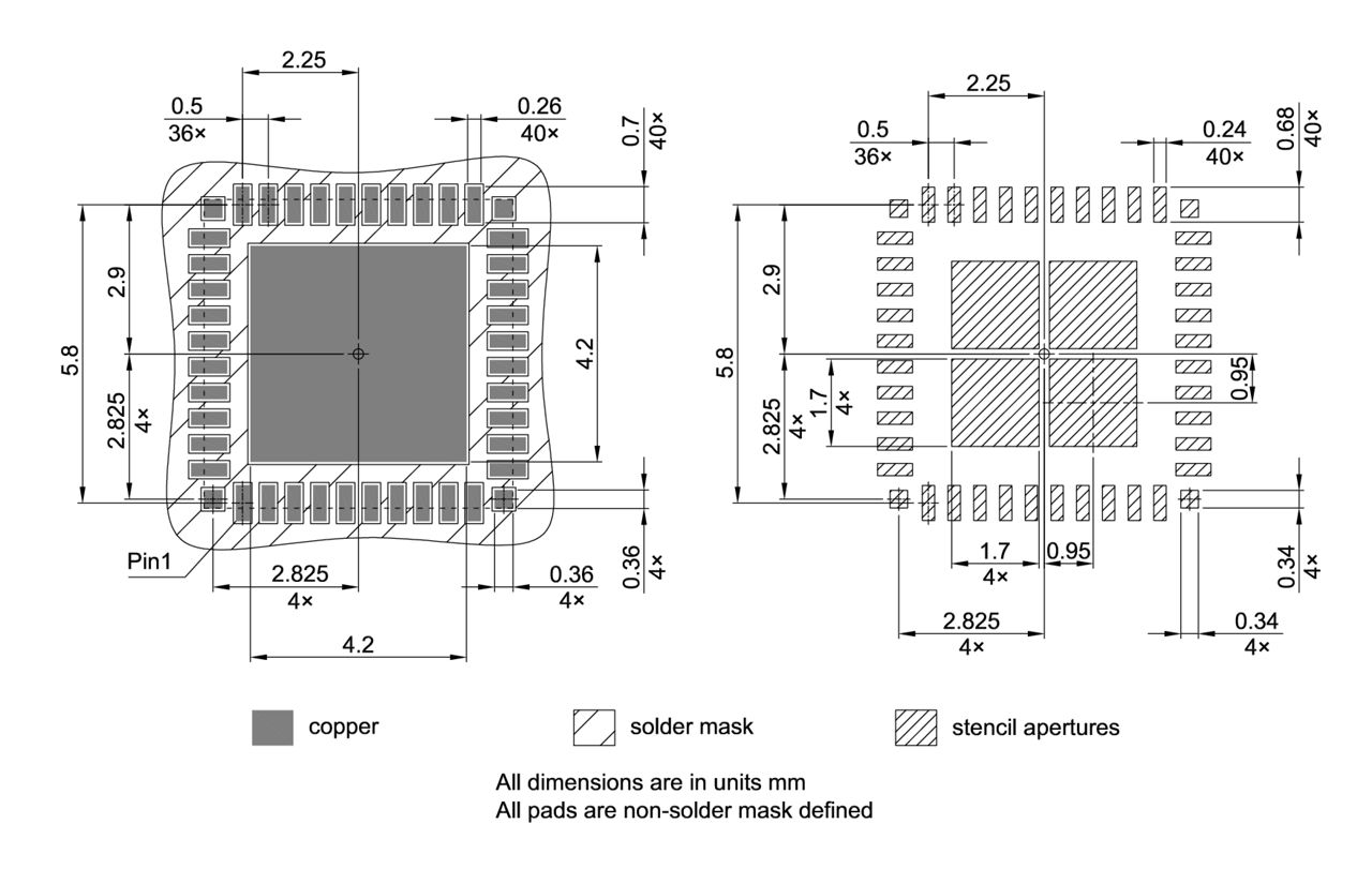 PG-VQFN-40-808_Footprint Drawing