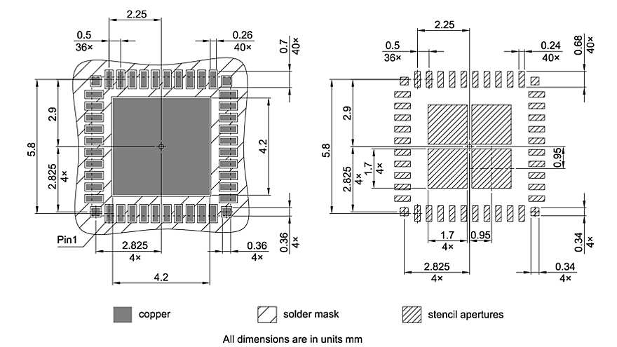 PG-VQFN-40-808_Footprint Drawing
