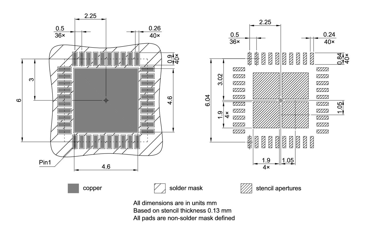 PG-VQFN-40-810_Footprint Drawing