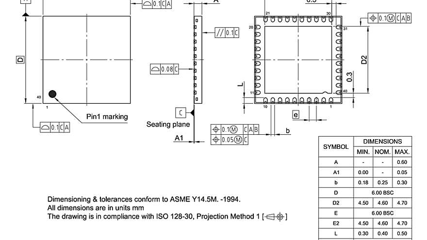 PG-VQFN-40-810_Package Outline