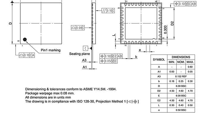 PG-VQFN-40-811_Package Outline