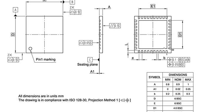 PG-VQFN-40-812_Package Outline