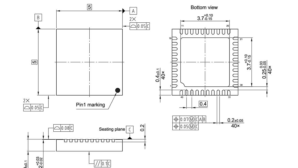 PG-VQFN-40-901_Package Outline