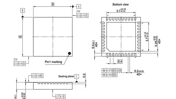 PG-VQFN-40-901_Package Outline