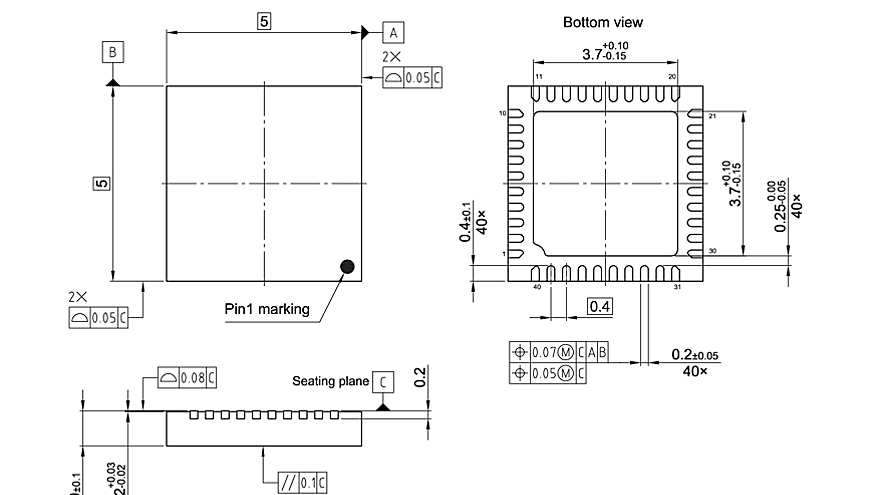 PG-VQFN-40-901_Package Outline