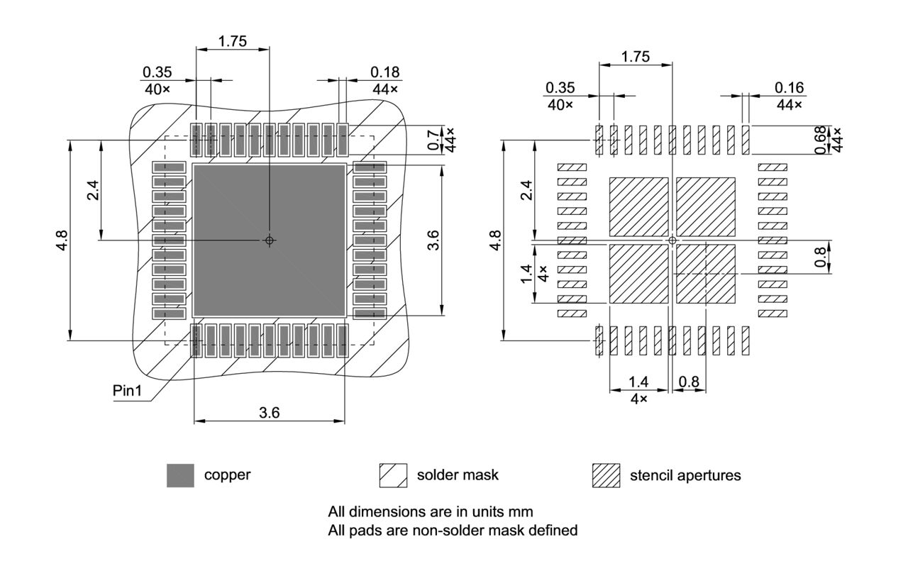PG-VQFN-44-800_Footprint Drawing