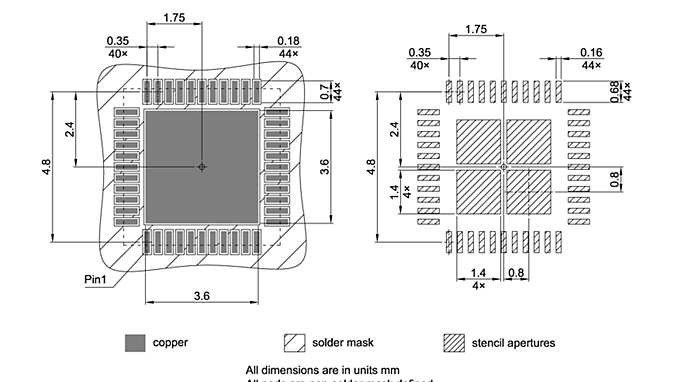PG-VQFN-44-800_Footprint Drawing