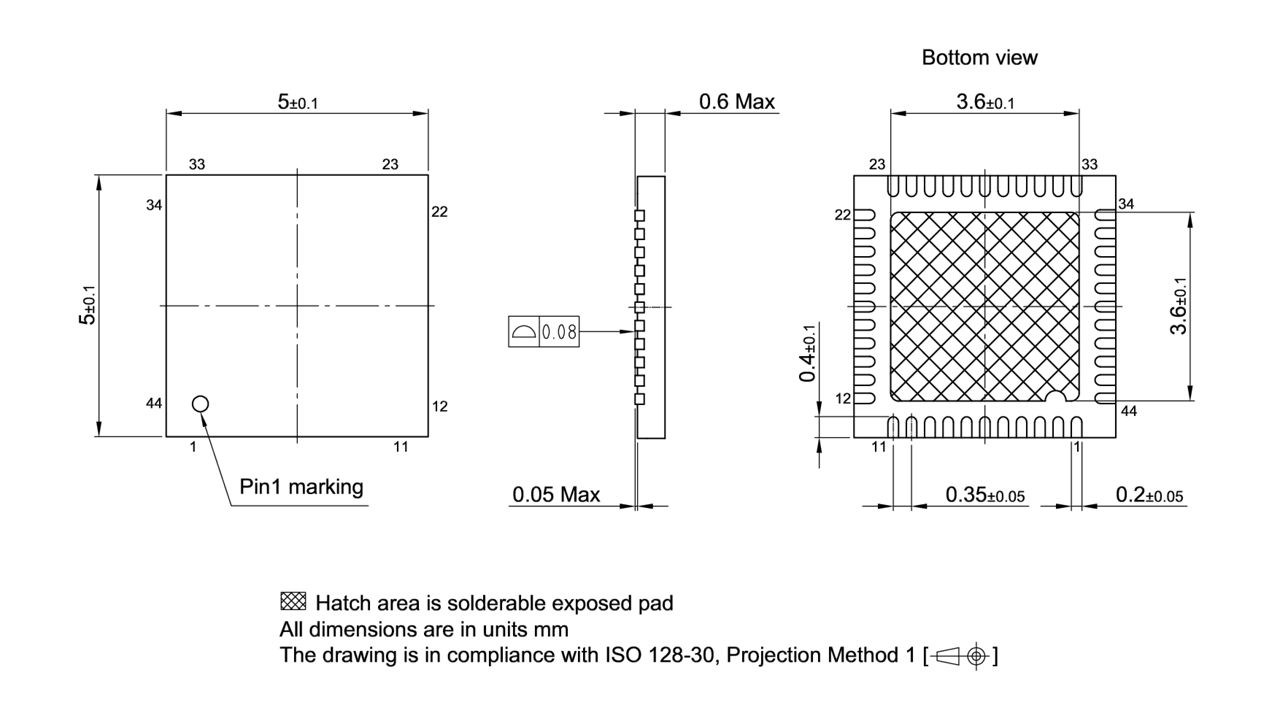 PG-VQFN-44-800_Package Outline