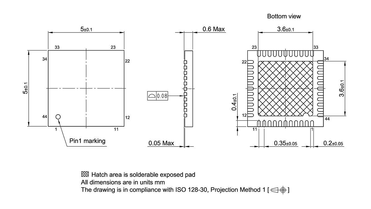 PG-VQFN-44-800_Package Outline
