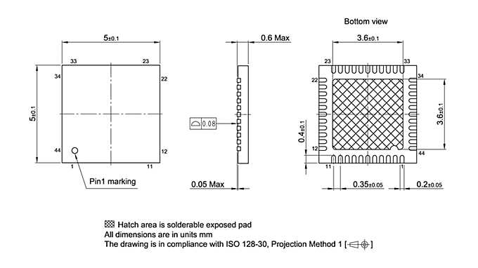 PG-VQFN-44-800_Package Outline