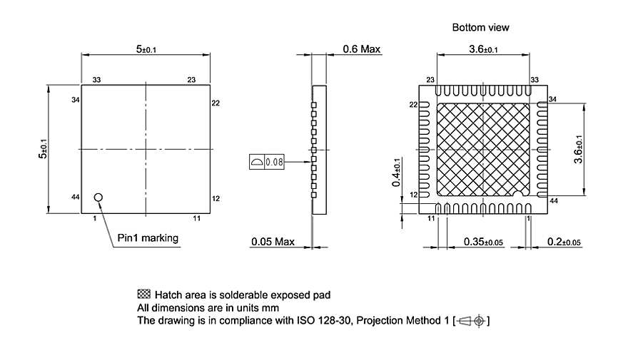 PG-VQFN-44-800_Package Outline