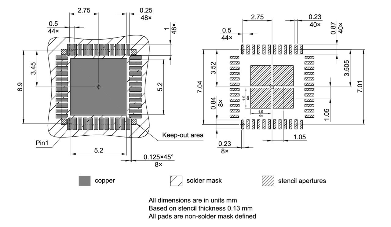 PG-VQFN-48-29_Footprint Drawing
