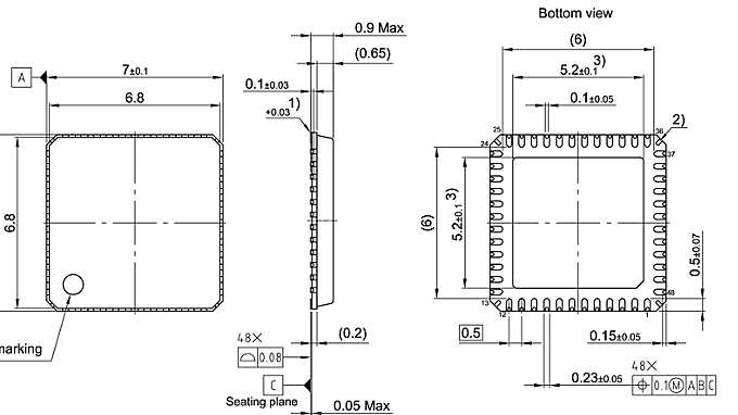 PG-VQFN-48-29_Package Outline