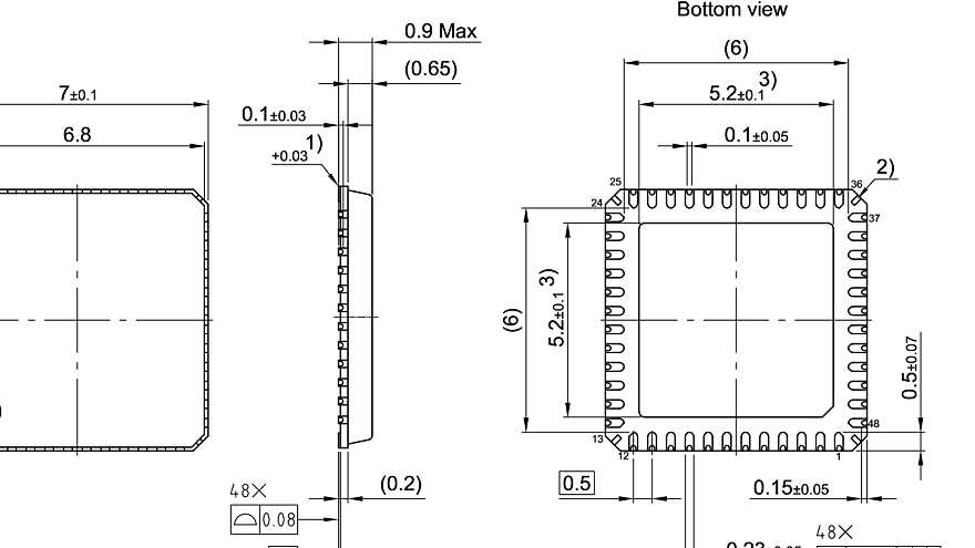 PG-VQFN-48-29_Package Outline