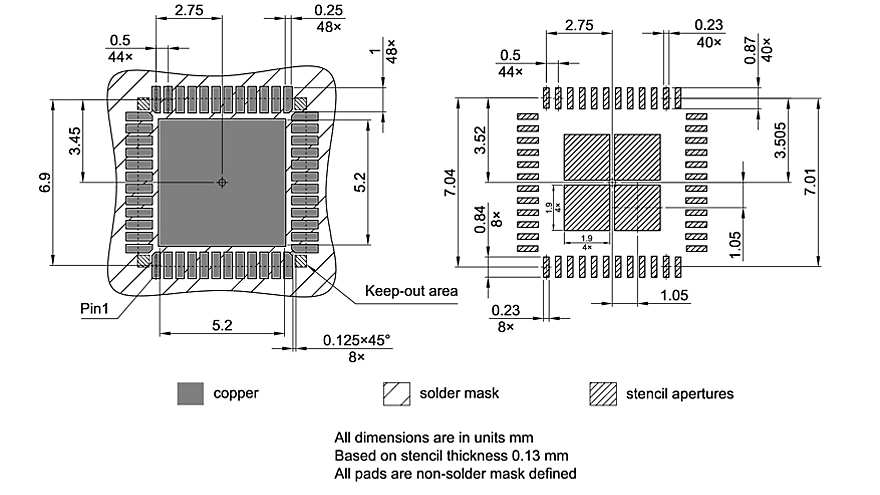 PG-VQFN-48-31_Footprint Drawing