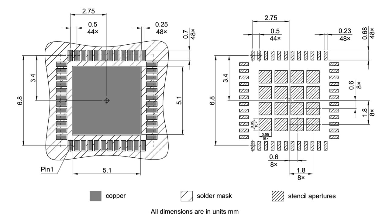 PG-VQFN-48-34_Footprint Drawing