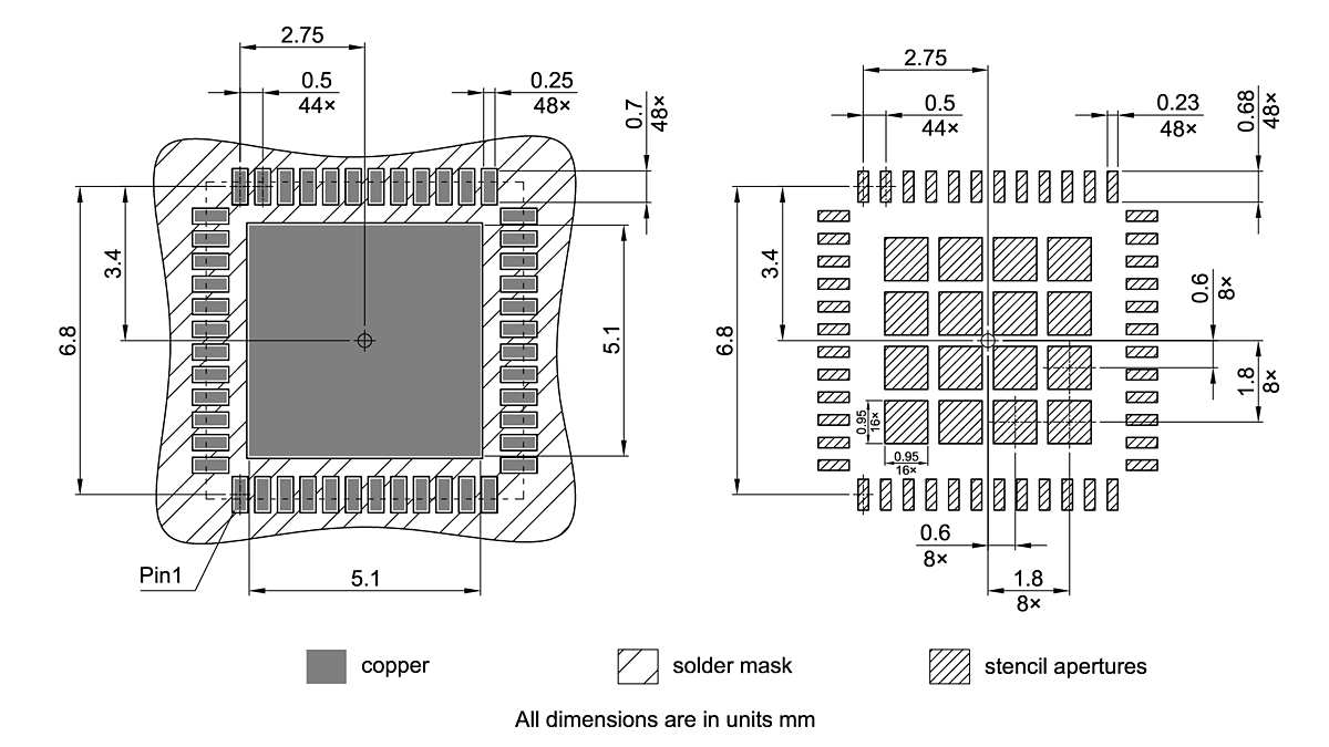 PG-VQFN-48-34_Footprint Drawing