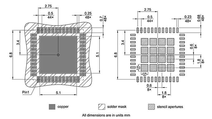 PG-VQFN-48-34_Footprint Drawing