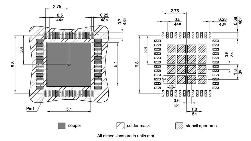 PG-VQFN-48-34_Footprint Drawing