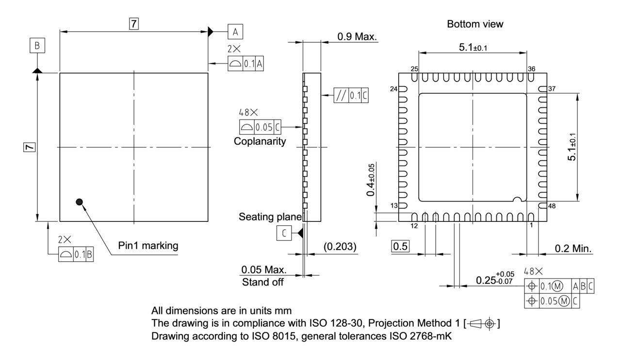 PG-VQFN-48-34_Package Outline