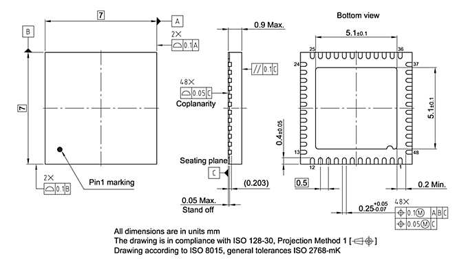 PG-VQFN-48-34_Package Outline