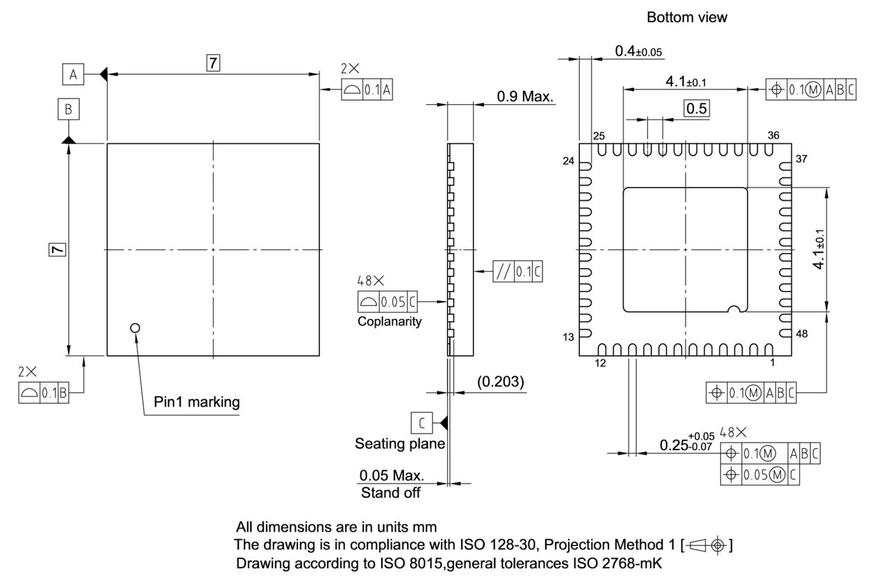 PG-VQFN-48-35_Package Outline