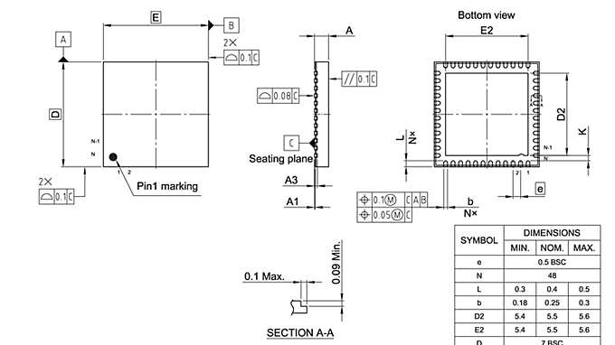 PG-VQFN-48-38_Package Outline