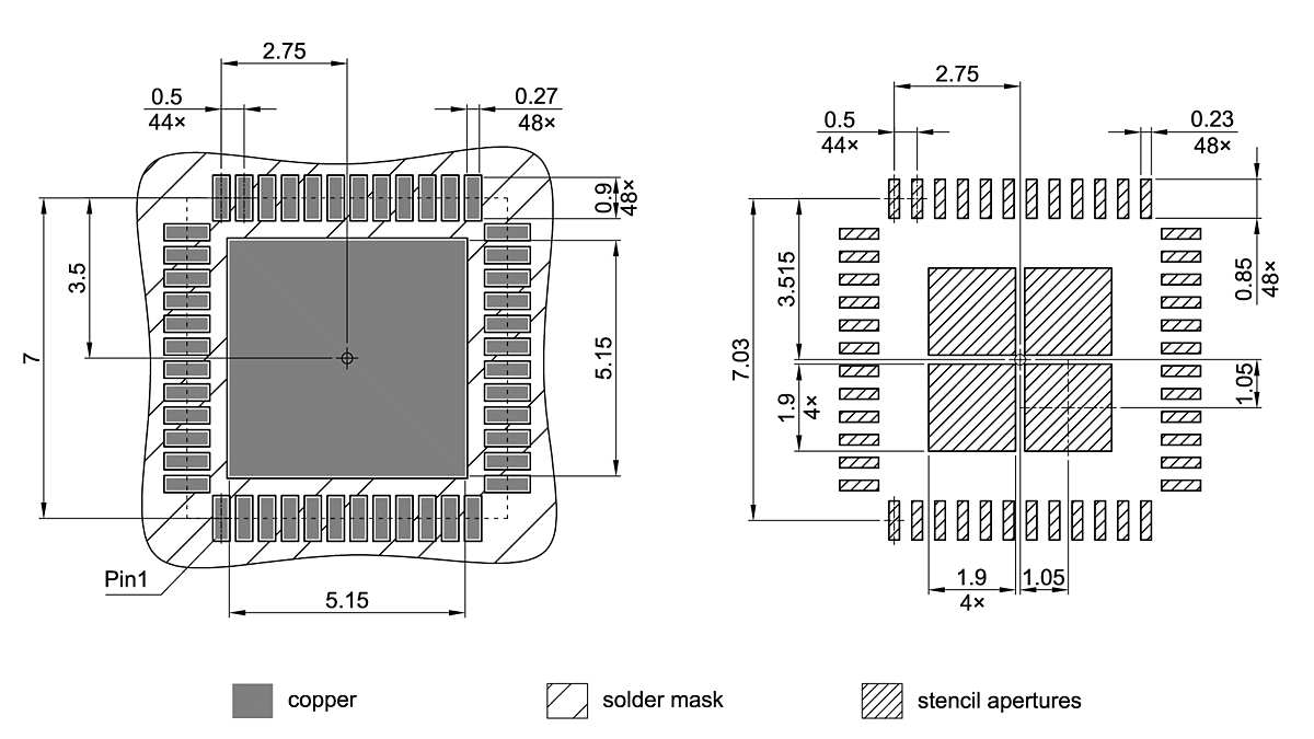 PG-VQFN-48-39_Footprint Drawing