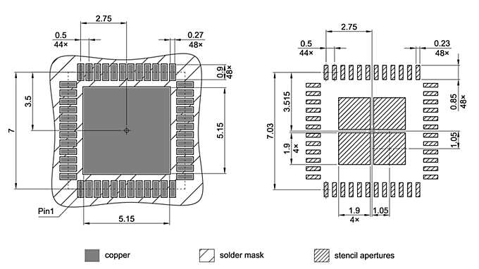 PG-VQFN-48-39_Footprint Drawing