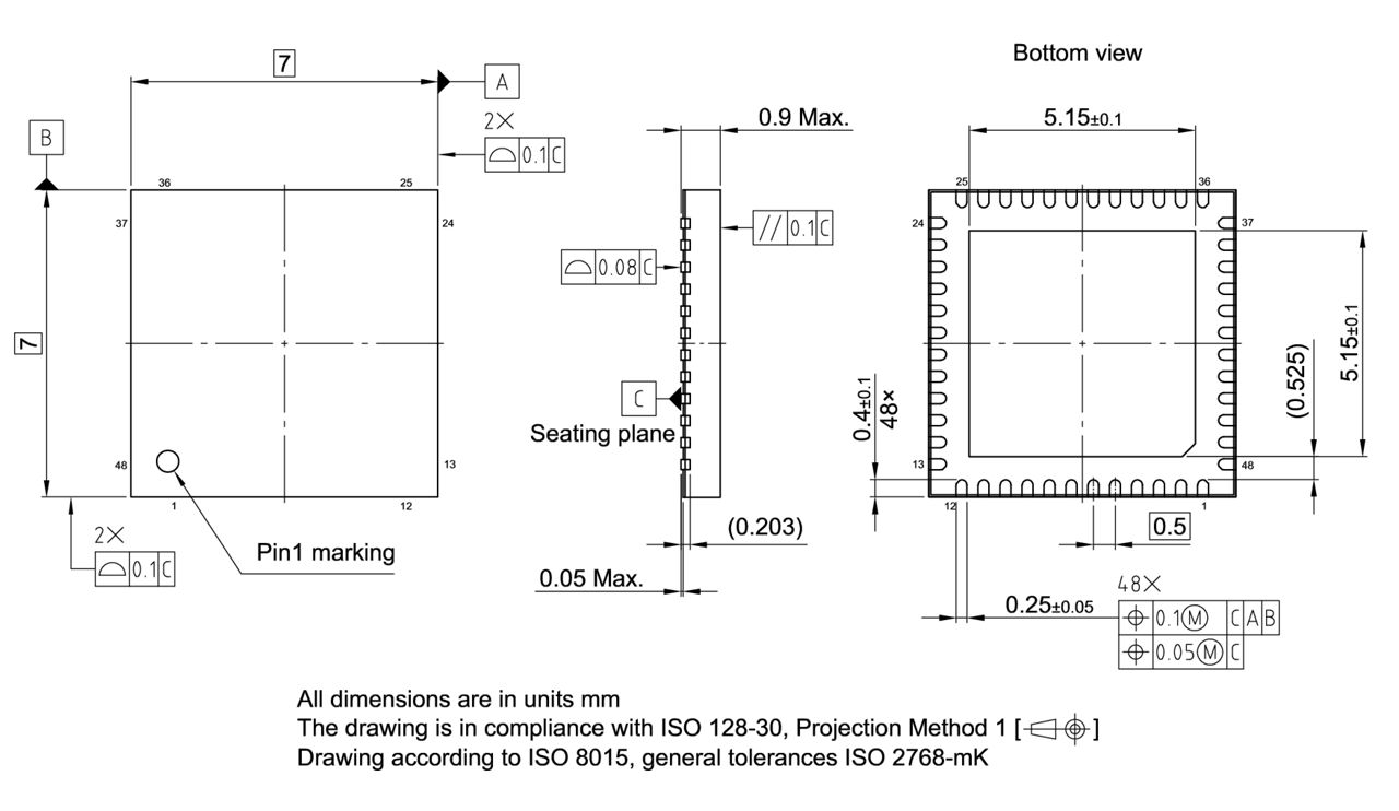 PG-VQFN-48-39_Package Outline