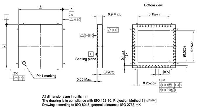 PG-VQFN-48-39_Package Outline