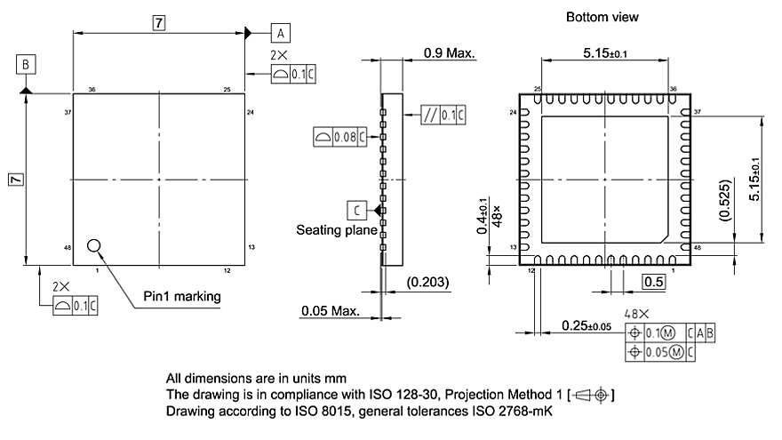 PG-VQFN-48-39_Package Outline