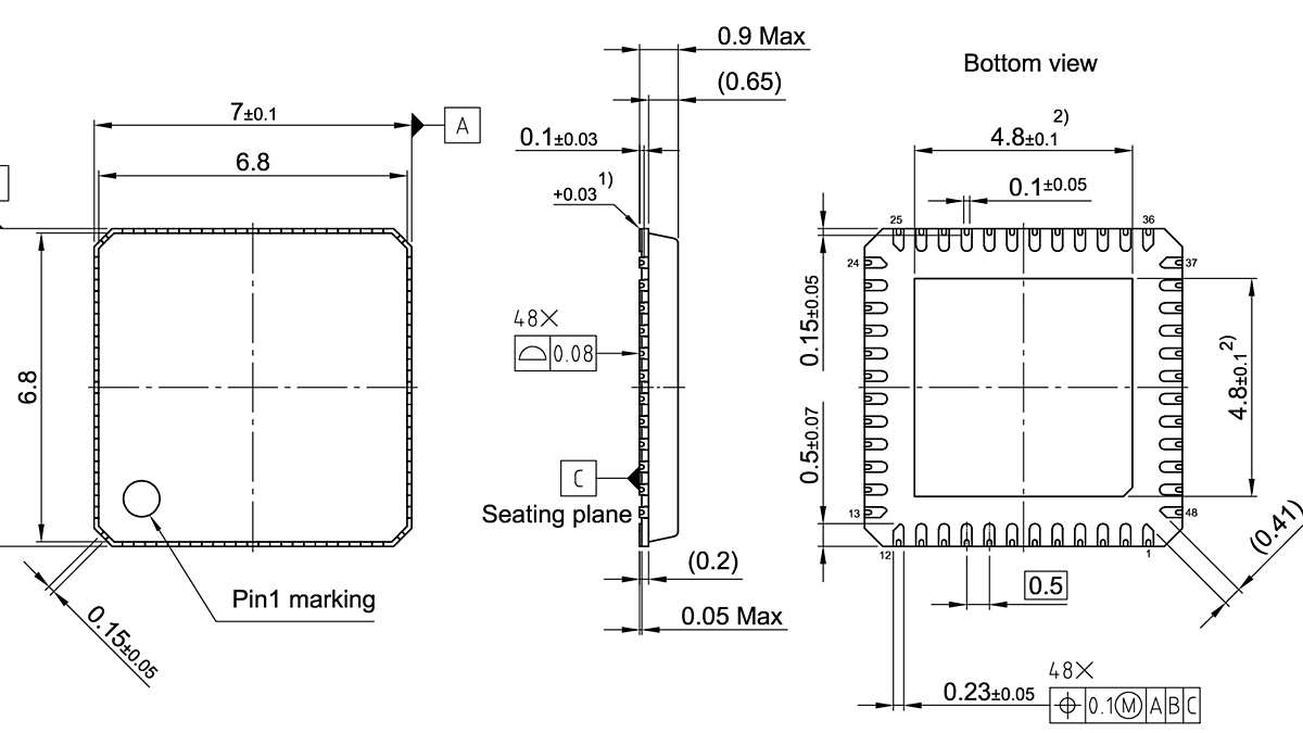 PG-VQFN-48-42_Package Outline