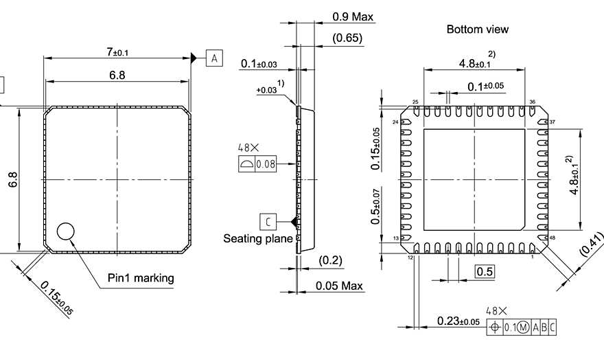 PG-VQFN-48-42_Package Outline