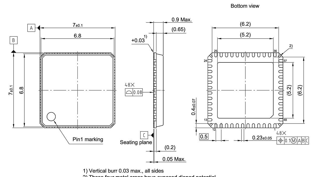 PG-VQFN-48-54_Package Outline