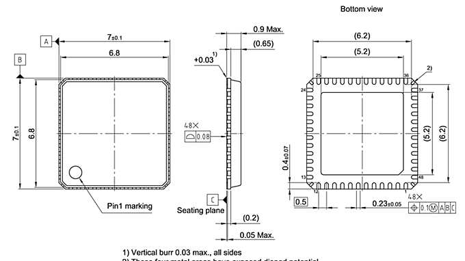 PG-VQFN-48-54_Package Outline
