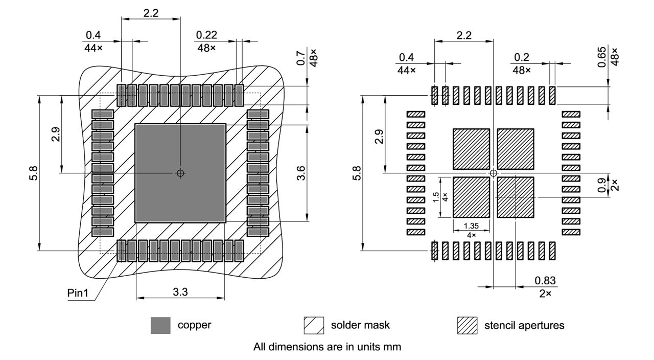 PG-VQFN-48-60_Footprint Drawing