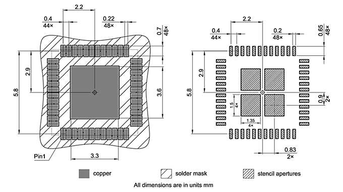PG-VQFN-48-60_Footprint Drawing