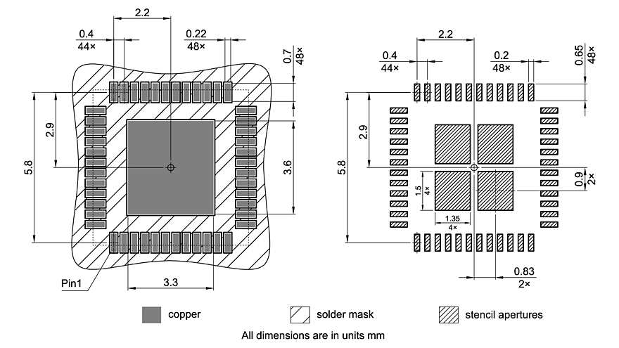 PG-VQFN-48-60_Footprint Drawing