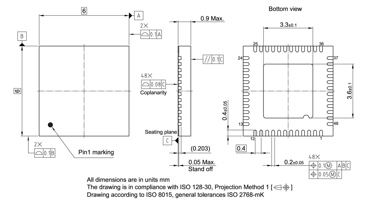 PG-VQFN-48-60_Package Outline