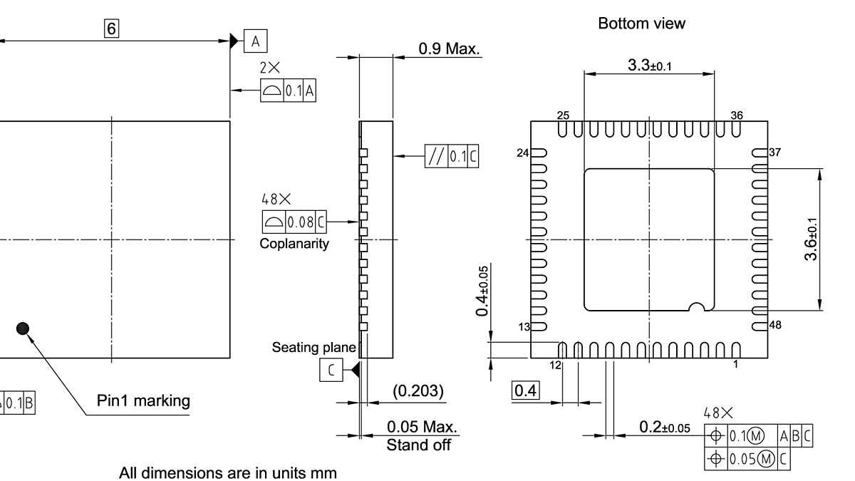 PG-VQFN-48-60_Package Outline