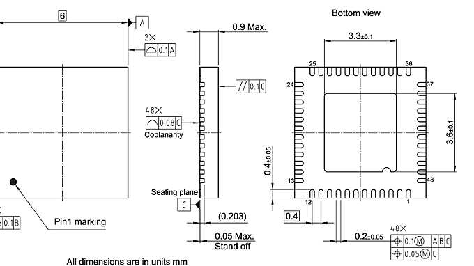 PG-VQFN-48-60_Package Outline