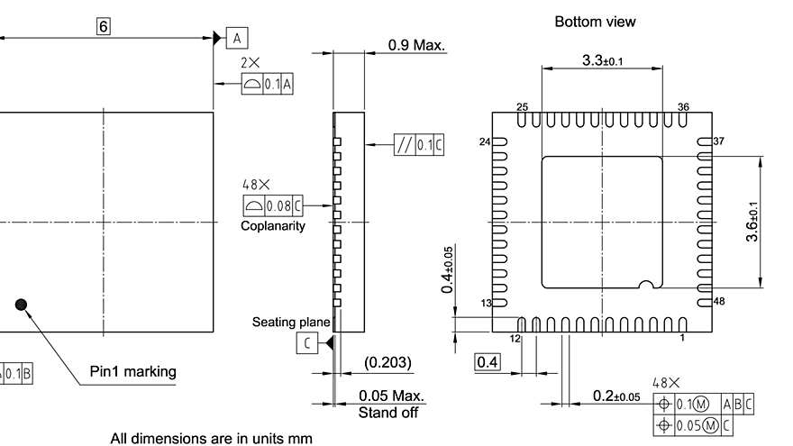 PG-VQFN-48-60_Package Outline