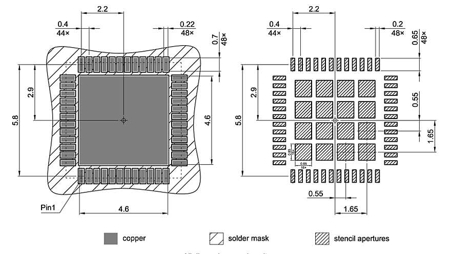 PG-VQFN-48-63_Footprint Drawing