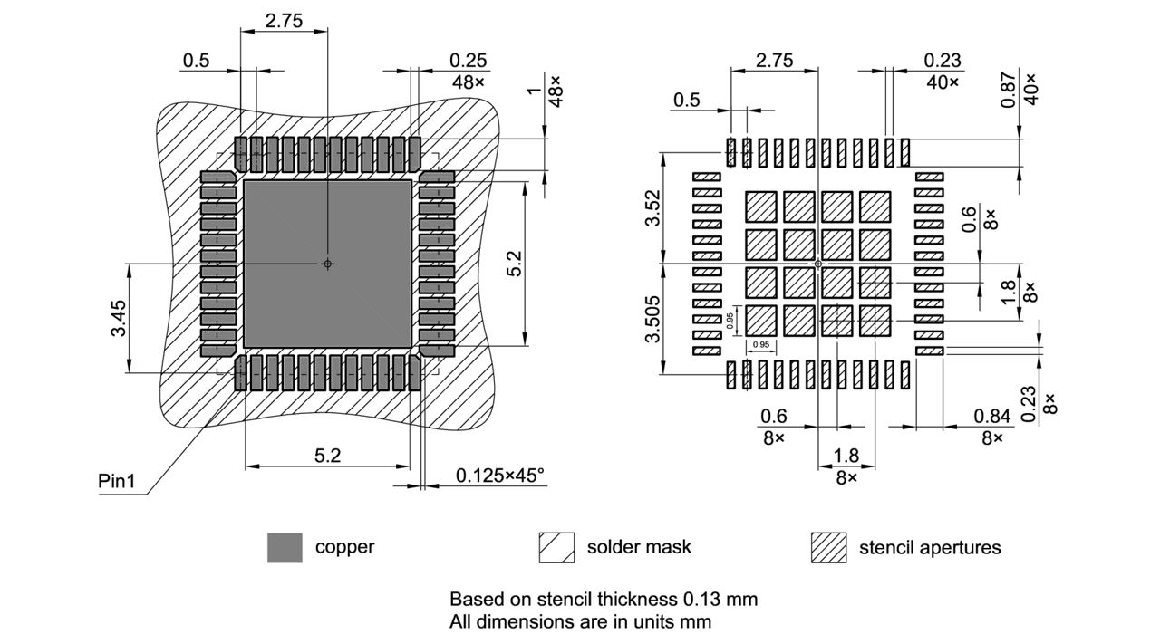 PG-VQFN-48-70_Footprint Drawing