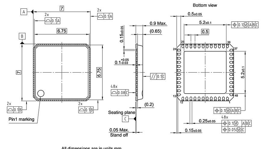 PG-VQFN-48-70_Package Outline